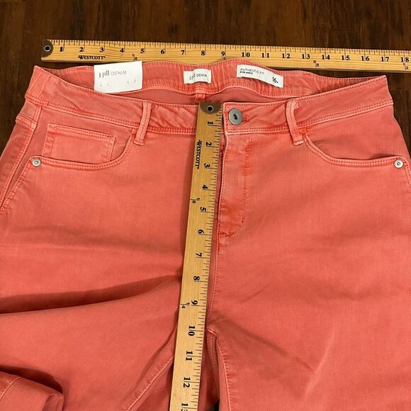 J.JILL Jeans Red Clover Denim Slim Ankle Authentic Fit Straight NWT - Picture 12 of 14
